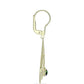 Cercei din Argint 925 Placat cu Aur ( 4.25 grame ) cu Opal Etiopian Negru Lega Dembi 0.36 Carate