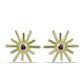 Cercei din Argint 925 Placat cu Aur ( 1.23 grame ) cu Diamant Violet 0.04 Carate