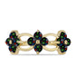 Inel din Argint 925 Placat cu Aur ( 2.46 grame ) cu Opal Etiopian Negru Lega Dembi 1 Carate