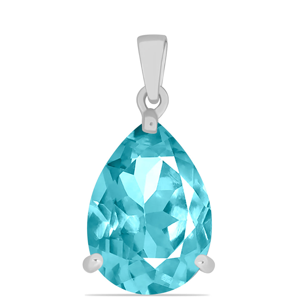 Pandantiv din Argint 925 ( 0.84 grame ) cu Cuarț Paraiba 4.87 Carate