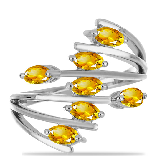 Inel din Argint 925 ( 4.94 grame ) cu Citrin Ural 1.32 Carate