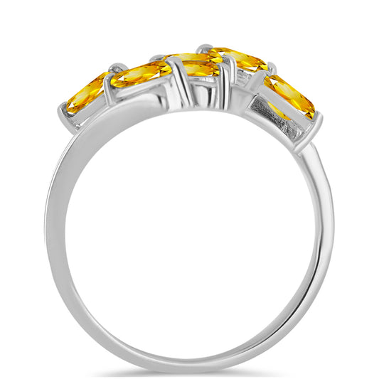 Inel din Argint 925 ( 4.94 grame ) cu Citrin Ural 1.32 Carate