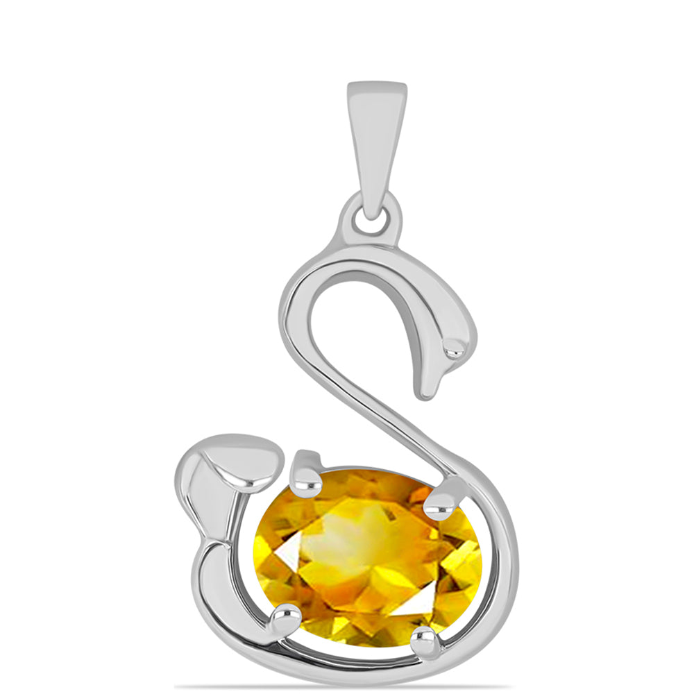 Pandantiv din Argint 925 ( 1.71 grame ) cu Citrin Ural 1.77 Carate