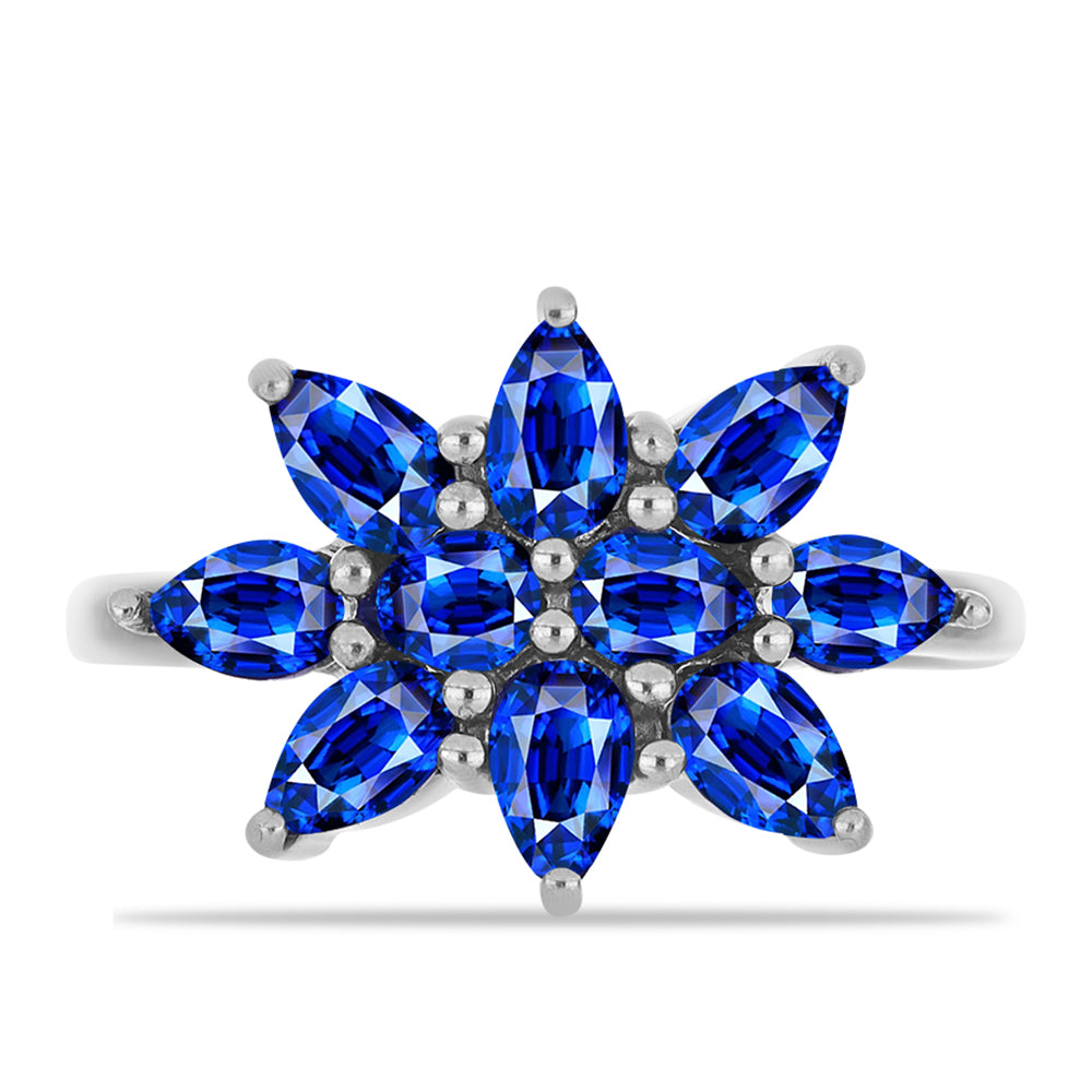 Inel din Argint 925 ( 2.59 grame ) cu Safir Albastru Australian 3.07 Carate