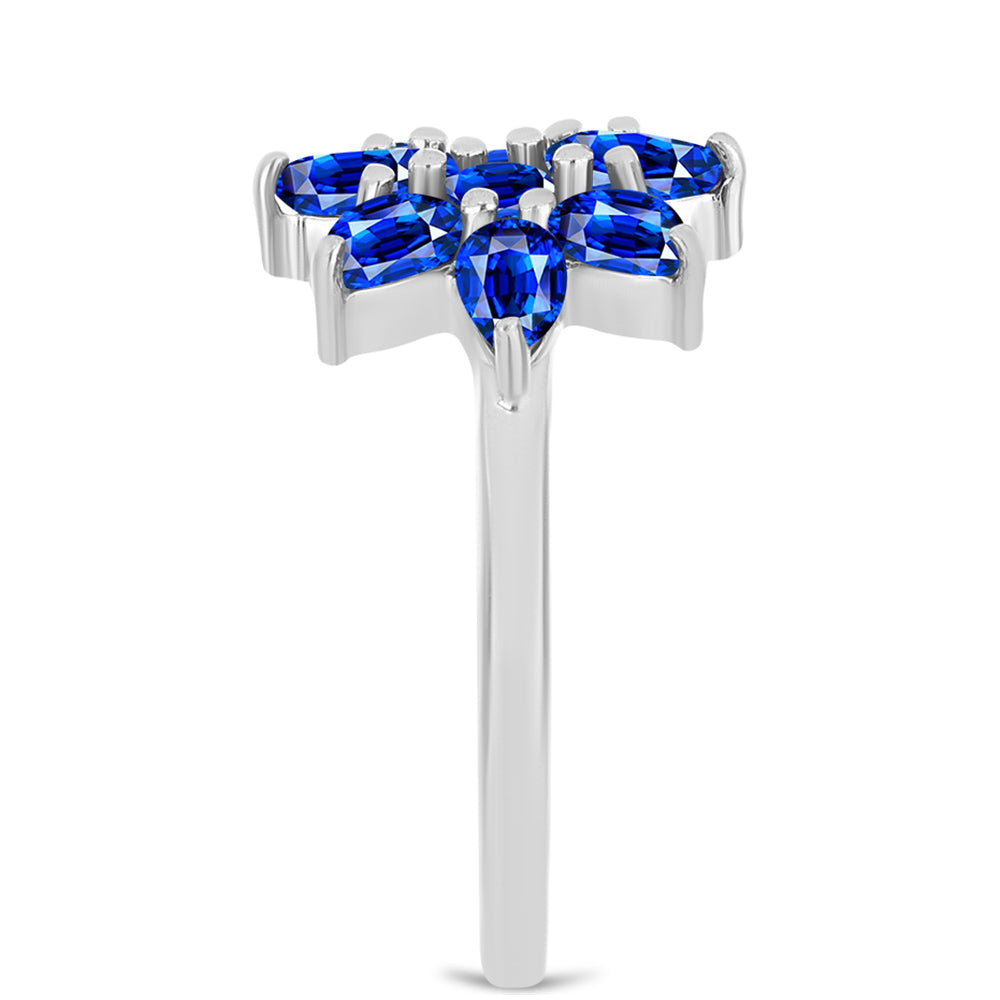 Inel din Argint 925 ( 2.59 grame ) cu Safir Albastru Australian 3.07 Carate 4 