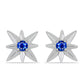 Cercei din Argint 925 ( 3.39 grame ) cu Safir Albastru Australian 0.8 Carate