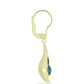 Cercei din Argint 925 Placat cu Aur ( 5.31 grame ) cu Turcoaz Oyster 3.16 Carate