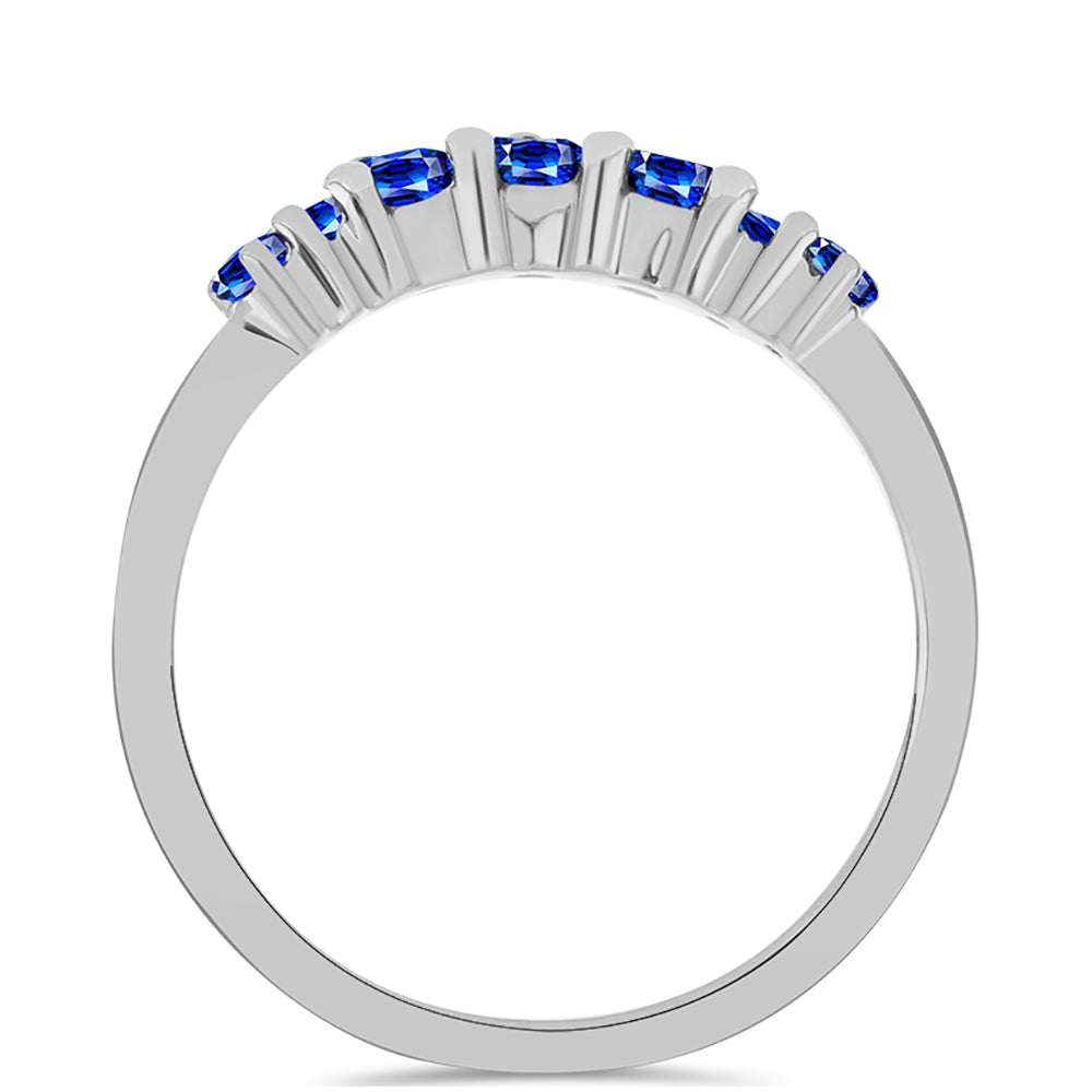 Inel din Argint 925 ( 1.78 grame ) cu Safir Albastru Australian 0.71 Carate 2 
