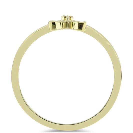 Inel din Argint 925 Placat cu Aur ( 1.68 grame ) cu Diamant de culoarea Șampaniei 0.01 Carate