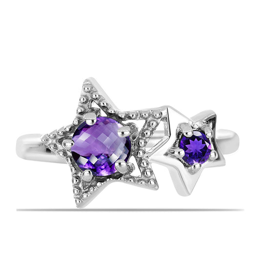 Inel din Argint 925 ( 2.61 grame ) cu Ametist Marocan 0.54 Carate