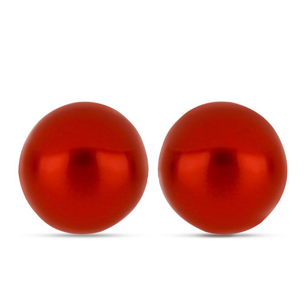 Set din Pepită ( 0.58 grame ) cu Perlă de apă dulce roșie 214.63 Carate ( Colier+Cercei+Brățară ) 3 