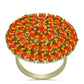 Inel din Argint 925 Placat cu Aur ( 8.74 grame ) cu Opal de Foc American 6.36 Carate