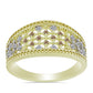 Inel din Argint 925 Placat cu Aur ( 3.26 grame ) cu Diamant de culoarea Șampaniei și Diamant Alb 0.2 Carate