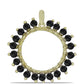 Pandantiv din Argint 925 Placat cu Aur ( 1.64 grame ) cu Onix Negru Suwar 7.1 Carate
