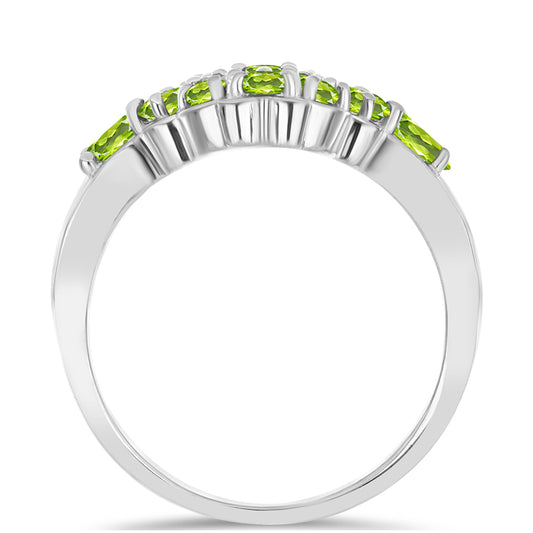 Inel din Argint 925 ( 5.16 grame ) cu Peridot Changbai 3.01 Carate