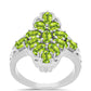 Inel din Argint 925 ( 5.16 grame ) cu Peridot Changbai 3.01 Carate