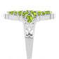 Inel din Argint 925 ( 5.16 grame ) cu Peridot Changbai 3.01 Carate