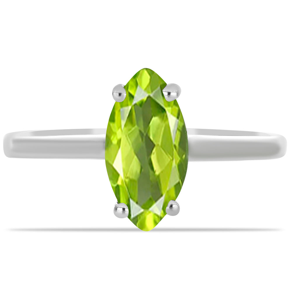 Inel din Argint 925 ( 2.57 grame ) cu Peridot Changbai 1.81 Carate 1 