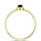Inel din Argint 925 Placat cu Aur ( 2.08 grame ) cu Onix Negru Suwar 0.47 Carate