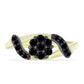Inel din Argint 925 Placat cu Aur ( 2.02 grame ) cu Onix Negru Suwar 0.42 Carate
