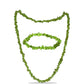 Set din Pepită ( 38.86 grame ) cu Peridot Changbai 194.32 Carate ( Colier+Brățară )