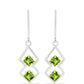 Cercei din Argint 925 ( 2.71 grame ) cu Peridot Changbai 1.51 Carate