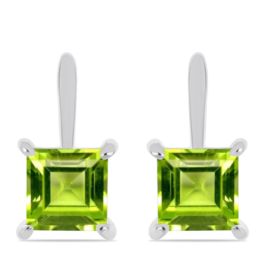 Cercei din Argint 925 ( 2.67 grame ) cu Peridot Changbai 2.51 Carate