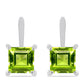 Cercei din Argint 925 ( 2.67 grame ) cu Peridot Changbai 2.51 Carate