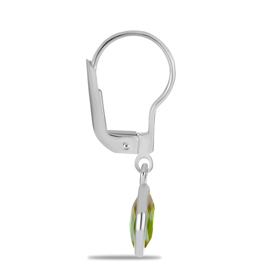 Cercei din Argint 925 ( 1.07 grame ) cu Peridot Changbai 2.62 Carate
