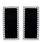 Cercei din Argint 925 Placat cu Aur ( 8.08 grame ) cu Onix Negru Suwar și Topaz Alb 11.07 Carate
