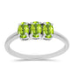 Inel din Argint 925 ( 1.88 grame ) cu Peridot Changbai 1.44 Carate