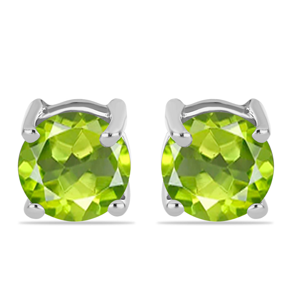 Cercei din Argint 925 ( 0.99 grame ) cu Peridot Changbai 1.05 Carate 1 