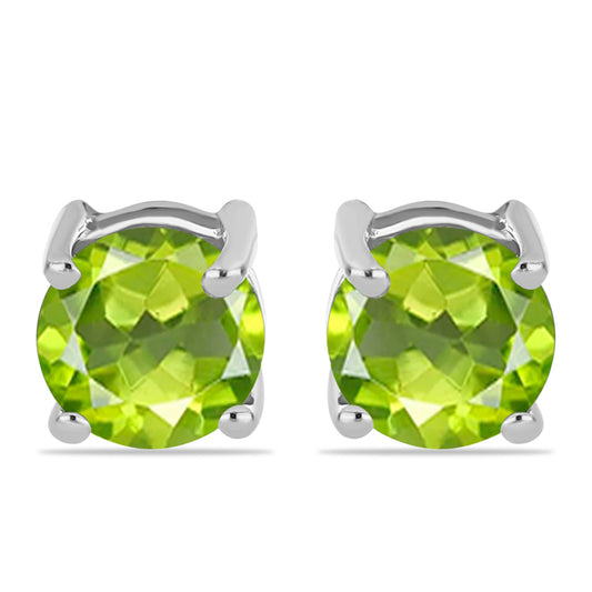 Cercei din Argint 925 ( 0.99 grame ) cu Peridot Changbai 1.05 Carate