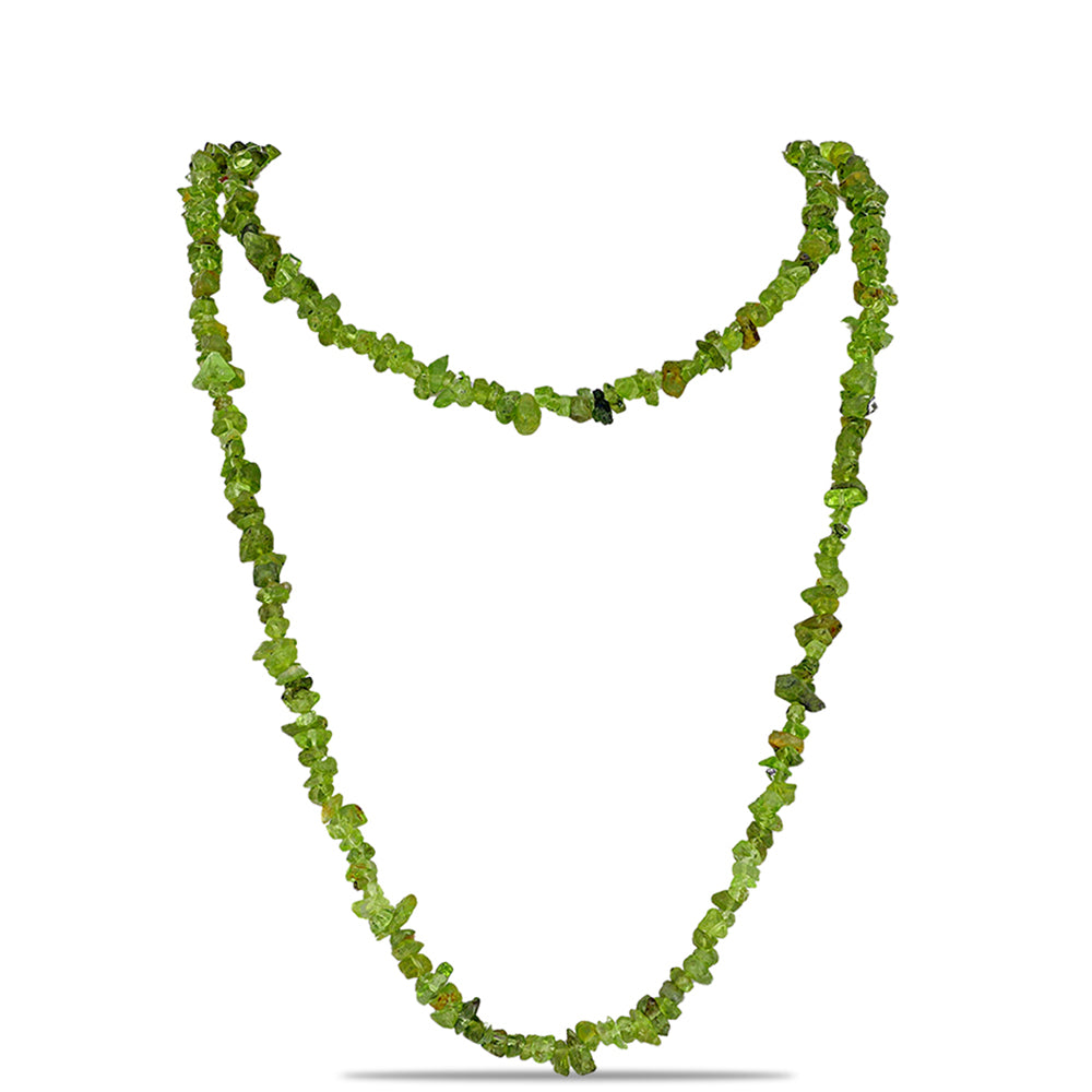 Colier din Pepită ( 47.15 grame ) cu Peridot Changbai 235.75 Carate