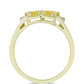 Inel din Argint 925 Placat cu Aur ( 2.97 grame ) cu Safir Rosebery Galben 0.63 Carate