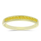 Inel din Argint 925 Placat cu Aur ( 1.89 grame ) cu Safir Rosebery Galben 0.45 Carate
