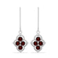 Cercei din Argint 925 ( 2.28 grame ) cu Granat Barton 1.22 Carate