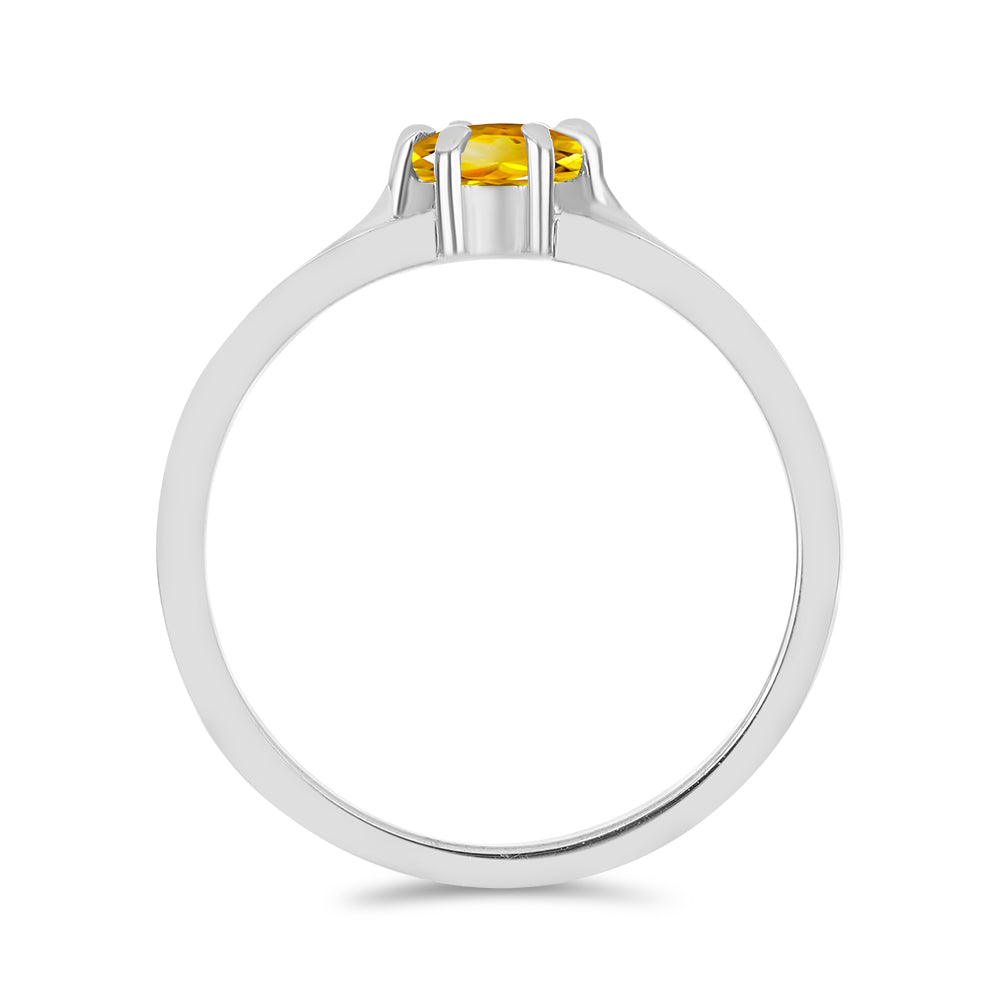 Inel din Argint 925 ( 2.29 grame ) cu Citrin Ural 0.48 Carate