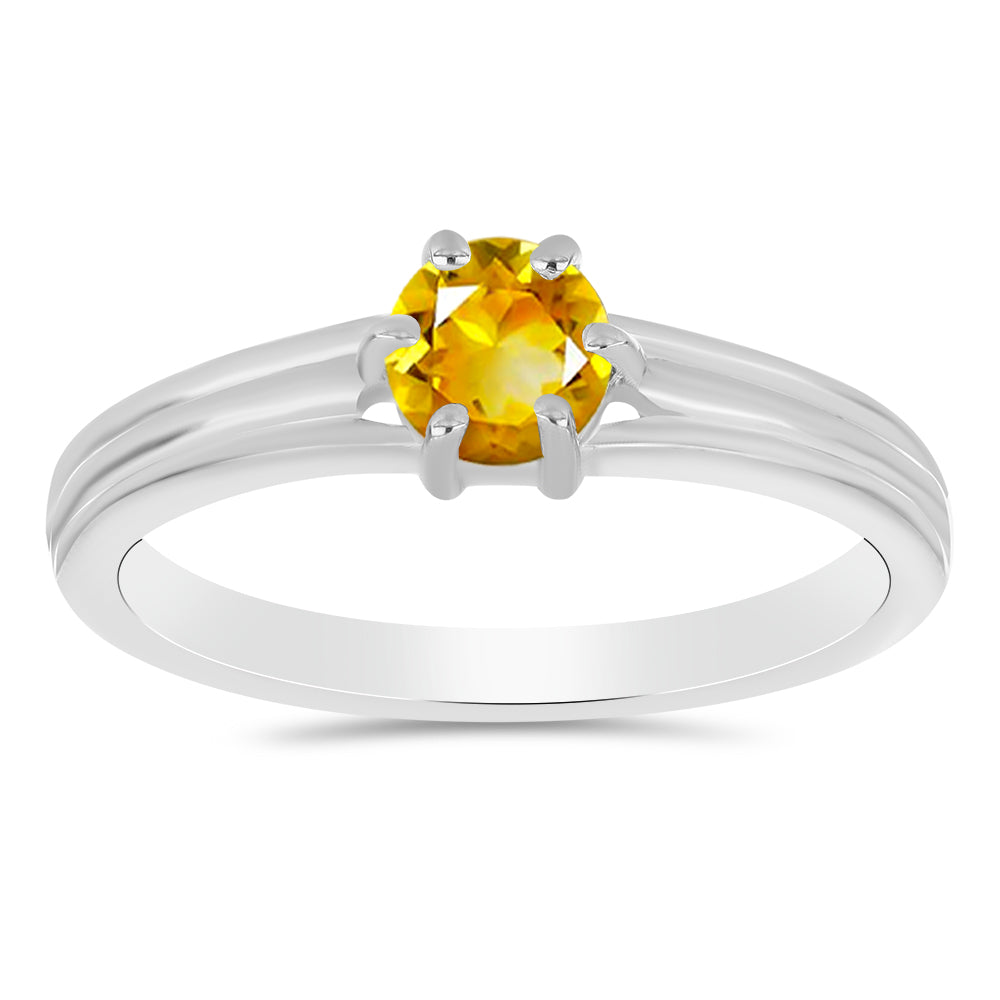 Inel din Argint 925 ( 2.29 grame ) cu Citrin Ural 0.48 Carate