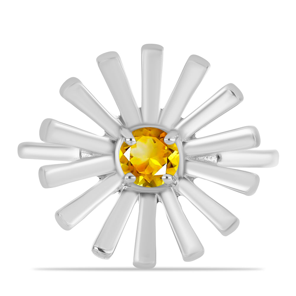 Inel din Argint 925 ( 3.82 grame ) cu Citrin Ural 0.46 Carate 1 
