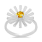 Inel din Argint 925 ( 3.82 grame ) cu Citrin Ural 0.46 Carate