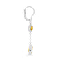 Cercei din Argint 925 ( 3.62 grame ) cu Citrin Ural 2.87 Carate