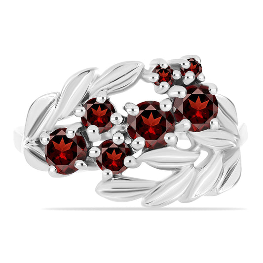 Inel din Argint 925 ( 3.8 grame ) cu Granat Barton 1.32 Carate