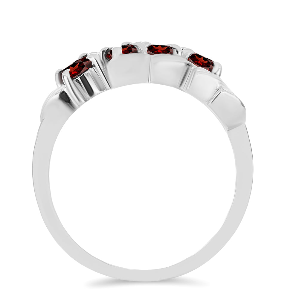 Inel din Argint 925 ( 3.8 grame ) cu Granat Barton 1.32 Carate