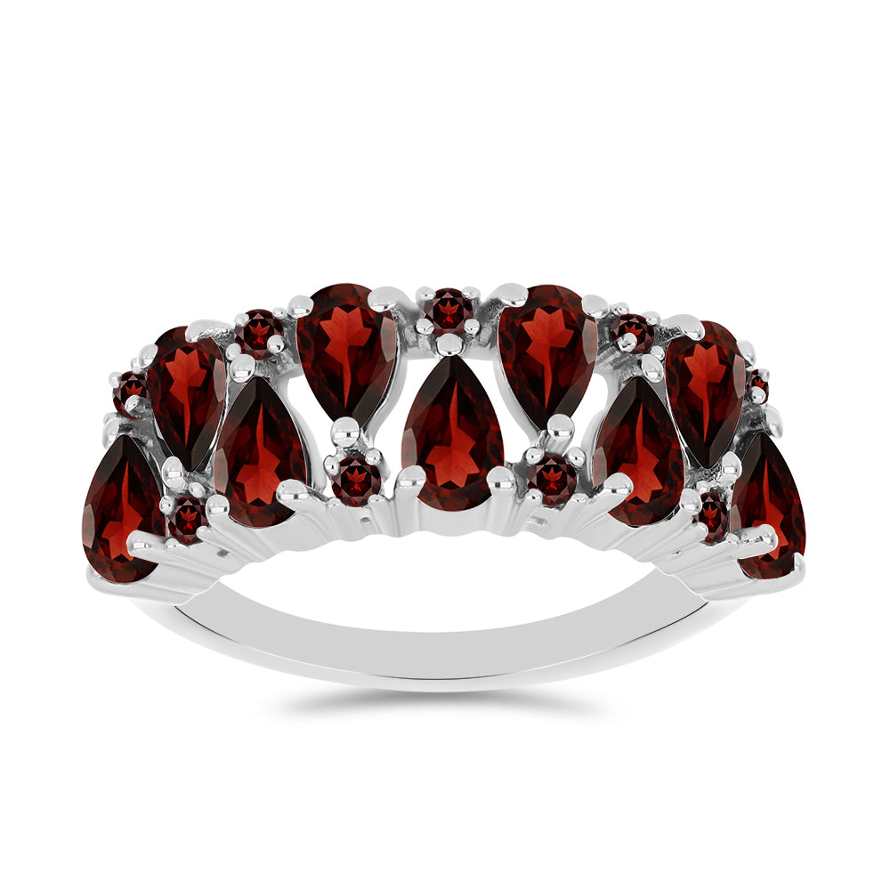 Inel din Argint 925 ( 3.16 grame ) cu Granat Barton 2.67 Carate