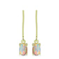 Cercei din Argint 925 Placat cu Aur ( 1.43 grame ) cu Opal Etiopian Lega Dembi 0.63 Carate