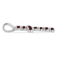 Cruce Pandantiv din Argint 925 ( 1.23 grame ) cu Granat Barton 0.98 Carate