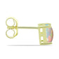 Cercei din Argint 925 Placat cu Aur ( 0.95 grame ) cu Opal Etiopian Lega Dembi 0.79 Carate