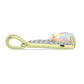 Pandantiv din Argint 925 Placat cu Aur ( 0.93 grame ) cu Opal Etiopian Lega Dembi și Topaz Alb 0.62 Carate