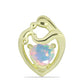 Pandantiv din Argint 925 Placat cu Aur ( 1.14 grame ) cu Opal Etiopian Lega Dembi 0.54 Carate